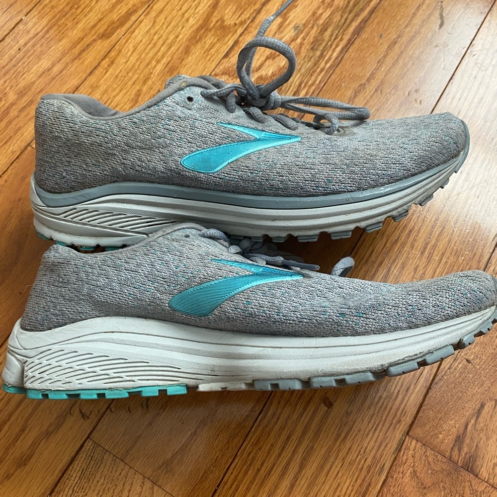 Women's Brooks Anthem 2 Gray Teal Running Shoes Size 7.5 1202931B998